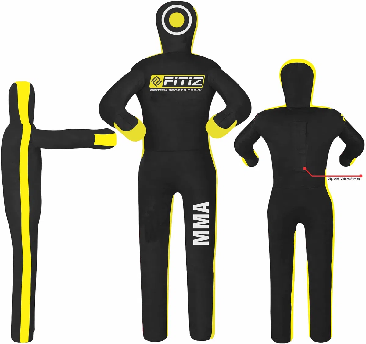 Sacco da boxe (vuoto) per MMA, jiu jiu, jitsu, in posizione eretta, per arti marziali, boxe, karate, allenamento