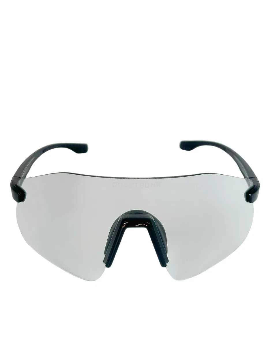 Occhiali da sole sportivi polarizzati per uomini e donne, baseball, ciclismo, cricket, golf, escursionismo, corsa, protezione UV400 (nero)