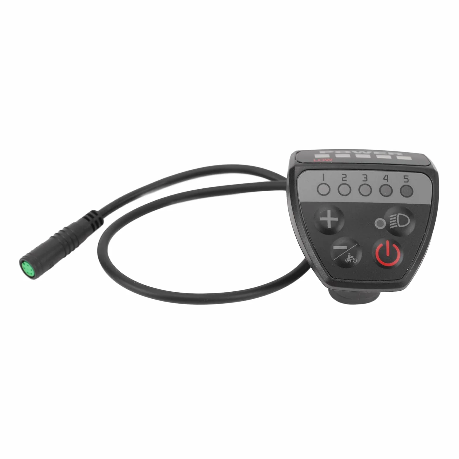 Tbest Display Controller Bici Elettrica, Controller di velocità Bici Elettrica Intelligente Leggero 24v 36v 48v Resistente all'Acqua Regolatore di velocità a 5 Pin Pannello Display LED