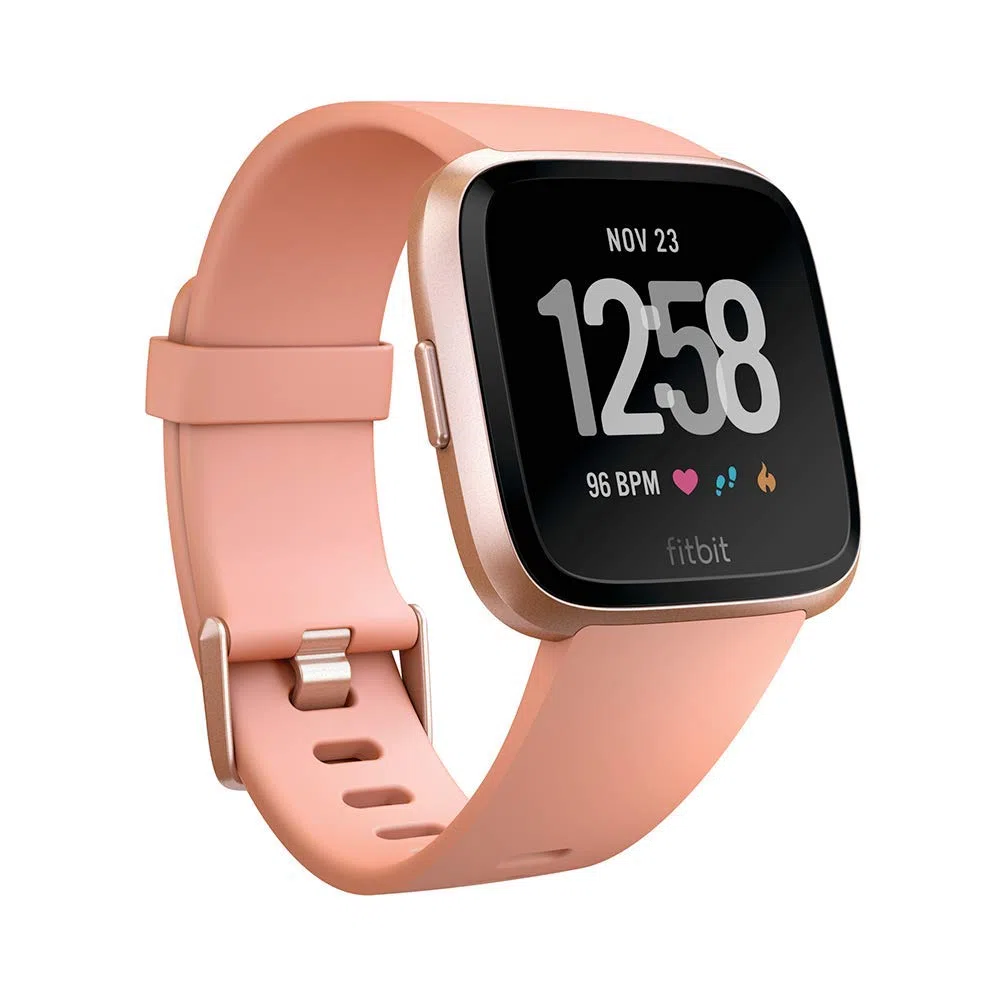 Fitbit Versa con Rilevazione del Battito Cardiaco, oltre 4 Giorni di Autonomia della Batteria, Resistente All'acqua, Pesca