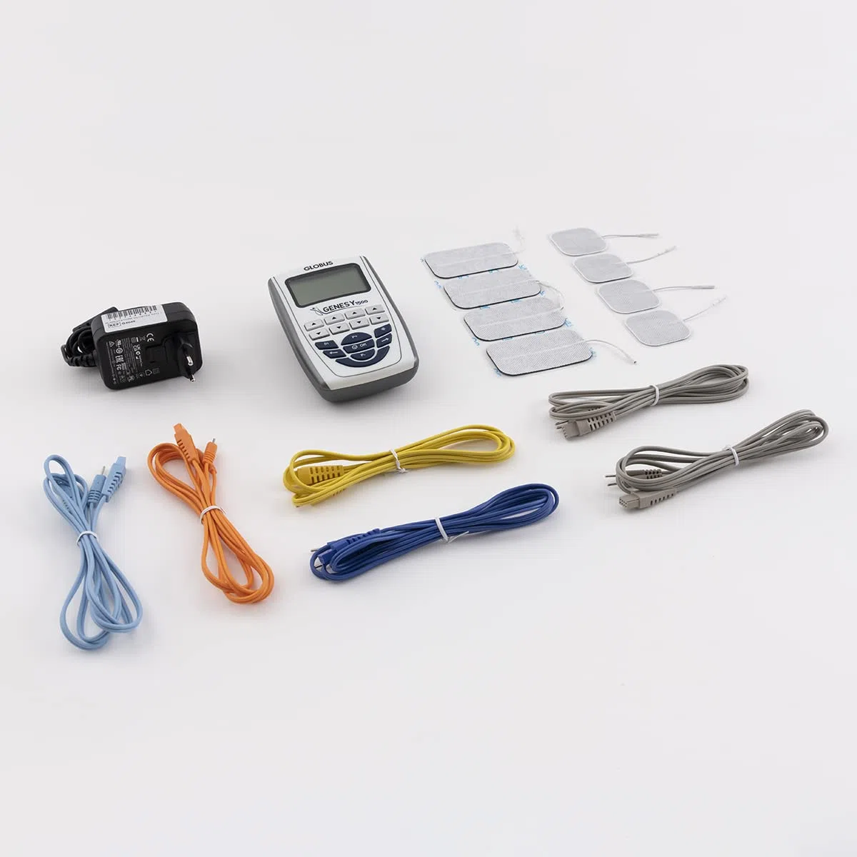 Globus | Genesy 1500, Elettrostimolatore a 4 Canali Con 414 Programmi, Ad Uso Medico Per Terapia Riabilitativa, Fisioterapica e Riabilitazione Motoria
