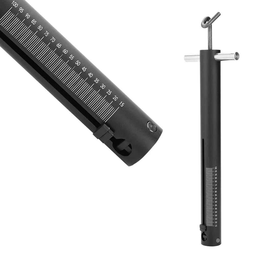 Tiiyee Bilancia Per Arco, Portatile Tiro Con L'Arco Appendere Ricurvo Dinamometro Digitale In Lega Alluminio Compound Tune Scale Peak Calibrata Trazione Dispositivo Molla Meccanica 15 a 100 Libbre