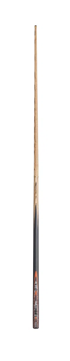 POWERGLIDE One 2-Piece Snooker Cue Stick | Ash Wood Shaft And Butt with Decal Design | Brass Joint | Full Size 57'' | 10 mm Tip'