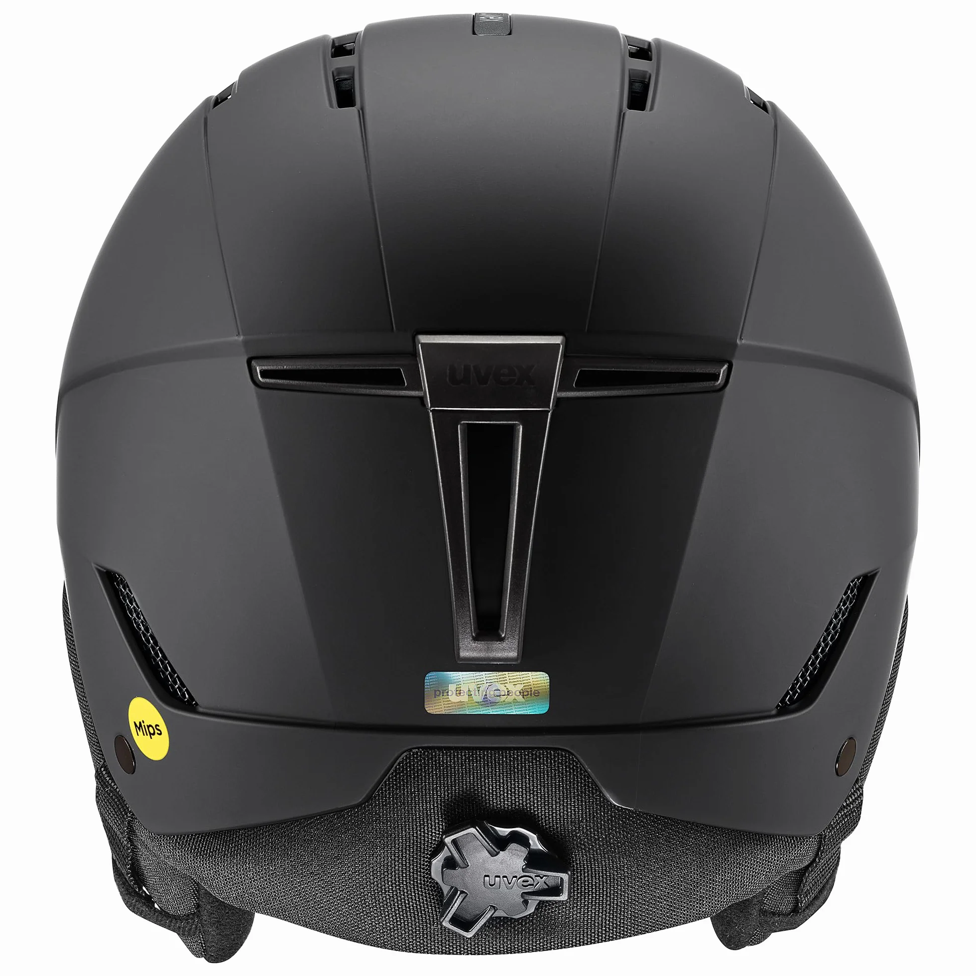 uvex glance MIPS - casco da sci robusto per adulti - regolazione individuale delle dimensioni - aerazione ottimizzata - black matt - 54-58 cm