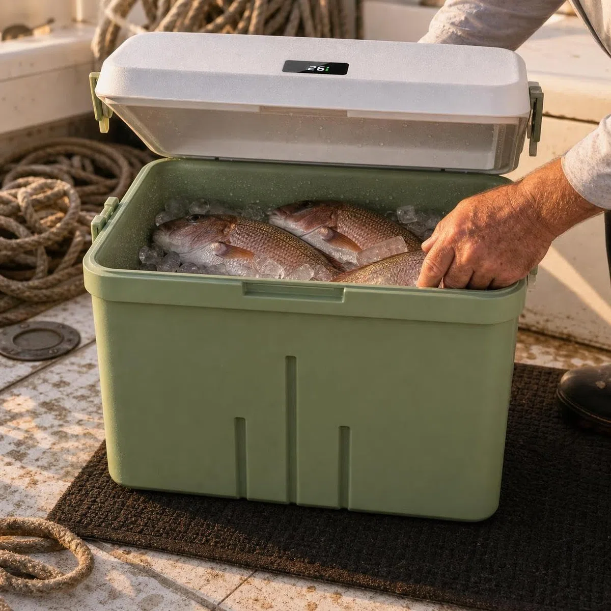 Homyl Contenitore Frigo Portatile da Picnic, Scatola Termica Contenitore Termico per Alimenti e Bevande, per spiaggia