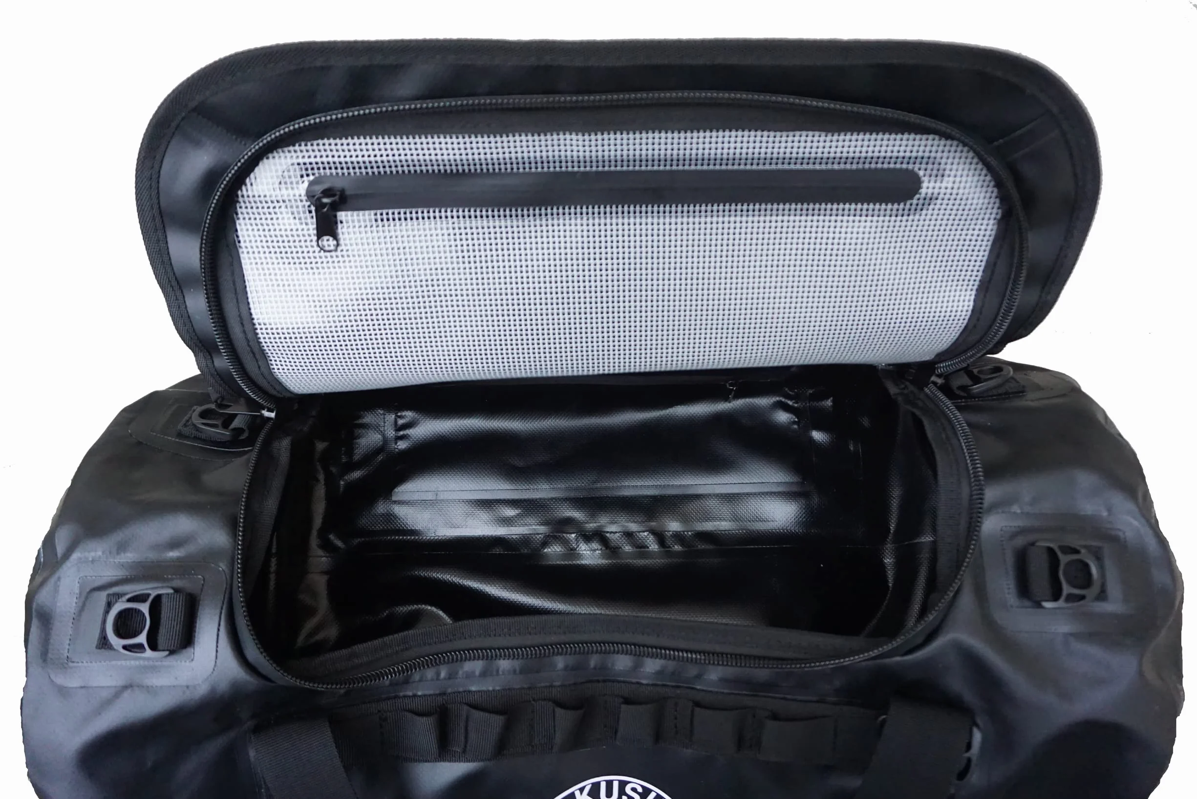 Kyokushin Karate - Borsa sportiva Kyokushinkai Duffle Bag (50 litri), Nero , 60 cm x 29 cm x 29 cm