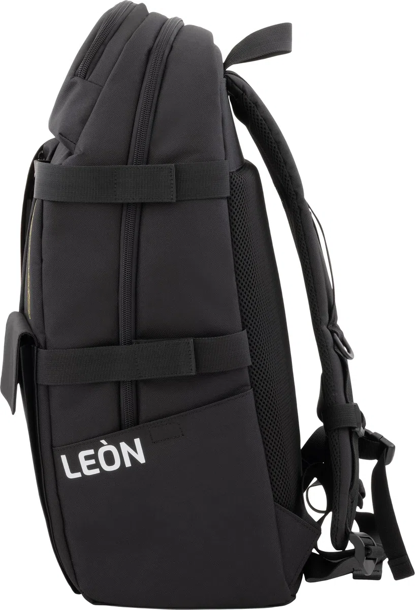 CRESSI dal 1946 - Leon Backpack - Zaino Unisex con Tasca per Maschere/Occhialini/Snorkel, Pratico e Funzionale da un’Immersione Improvvisata a Una Sessione Veloce in Palestra o Studio, Nero/Giallo 22L