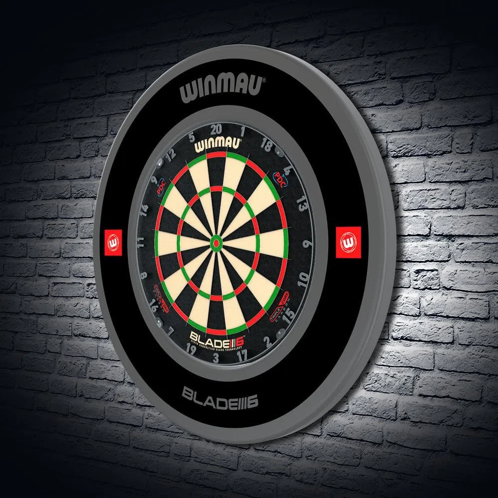 WINMAU Pro Line 1.0 & 2.0 - Anello per bersaglio per bersaglio per freccette, colore: rosso, blu, nero e bianco, protezione da parete