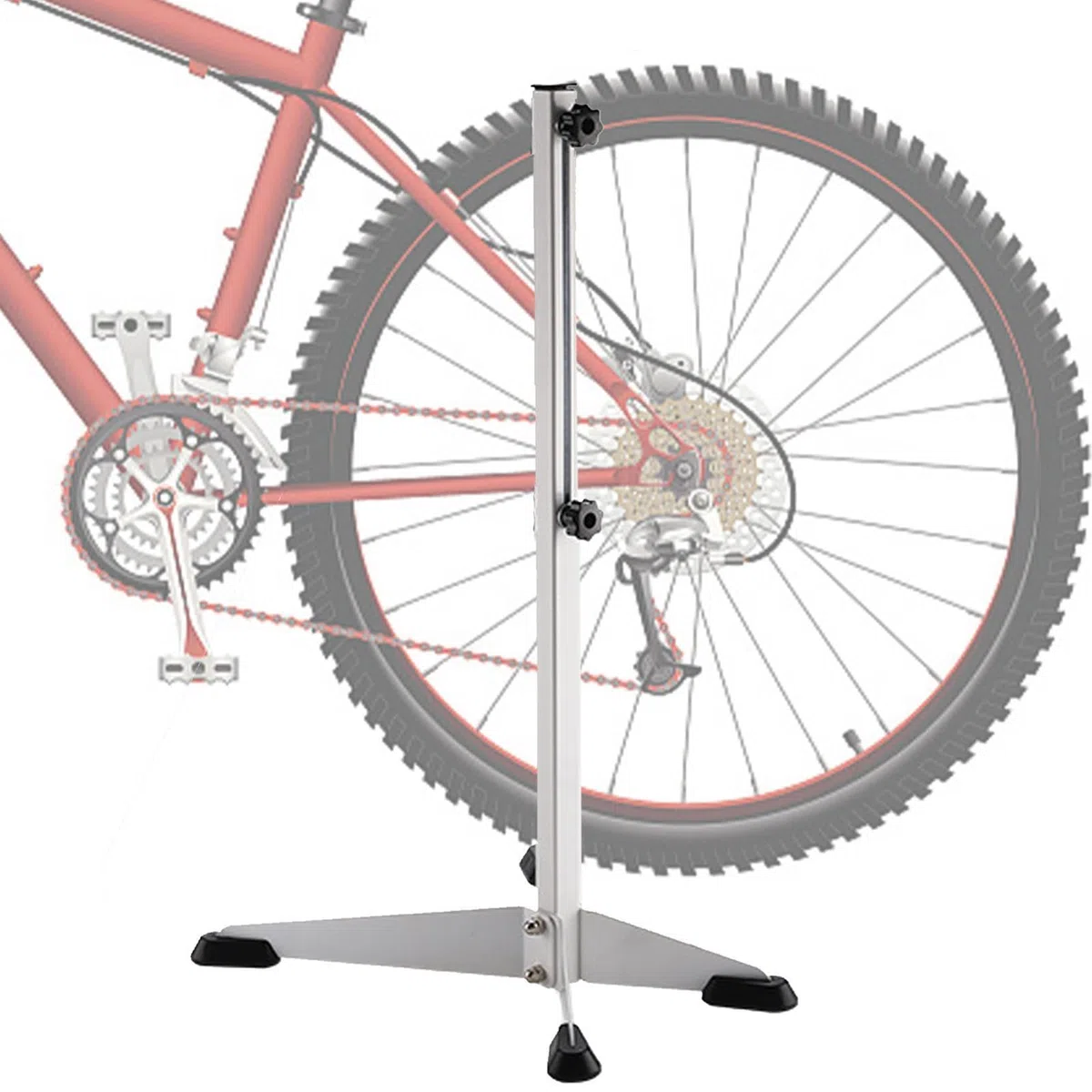 Generisch Cavalletto da pavimento, supporto per bicicletta, regolabile | per riparazioni e manutenzione, per mountain bike, biciclette pieghevoli