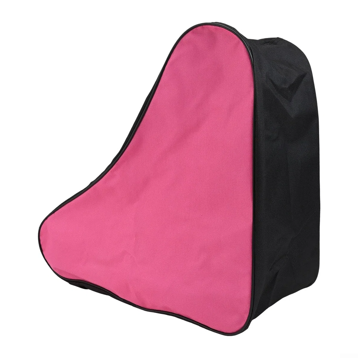Borsa per pattini a rotelle in tessuto Oxford con spallacci regolabili per un facile trasporto e conservazione (nero e rosa)