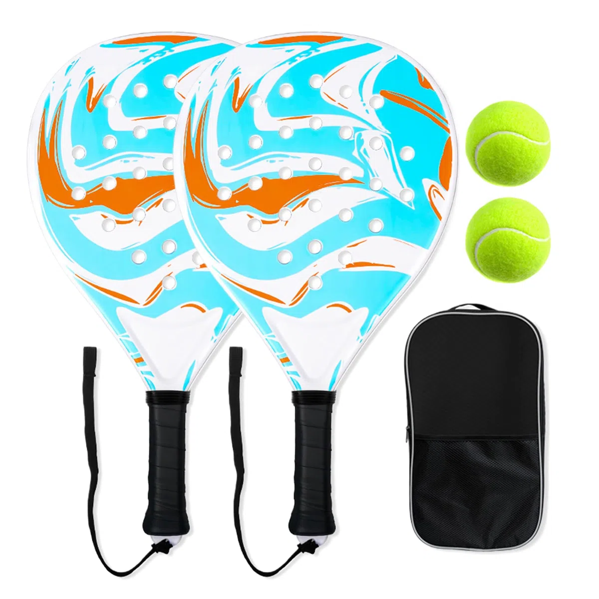 Racchette Pickleball, leggere, in fibra di carbonio, antiscivolo, per donne, bambini, adulti, sport, giochi, allenamento, parco, giardino, scuola, vacanze