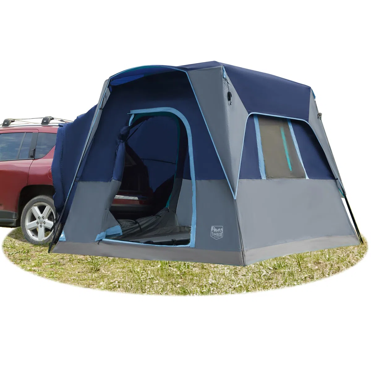 TIMBER RIDGE Tenda posteriore per auto, per 4-5 persone, impermeabile | Tenda da campeggio impermeabile 2000 mm, per SUV, per roulotte, viaggi in famiglia, 305 x 245 cm