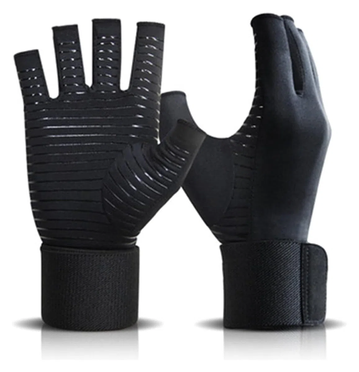 Guanti da guida senza dita, Guanti sportivi, Guanti mezze dita, Guanti da palestra for donne e uomini Guanti da allenamento for bodybuilding Protezione mezze dita Guanti for sollevamento pesi traspira