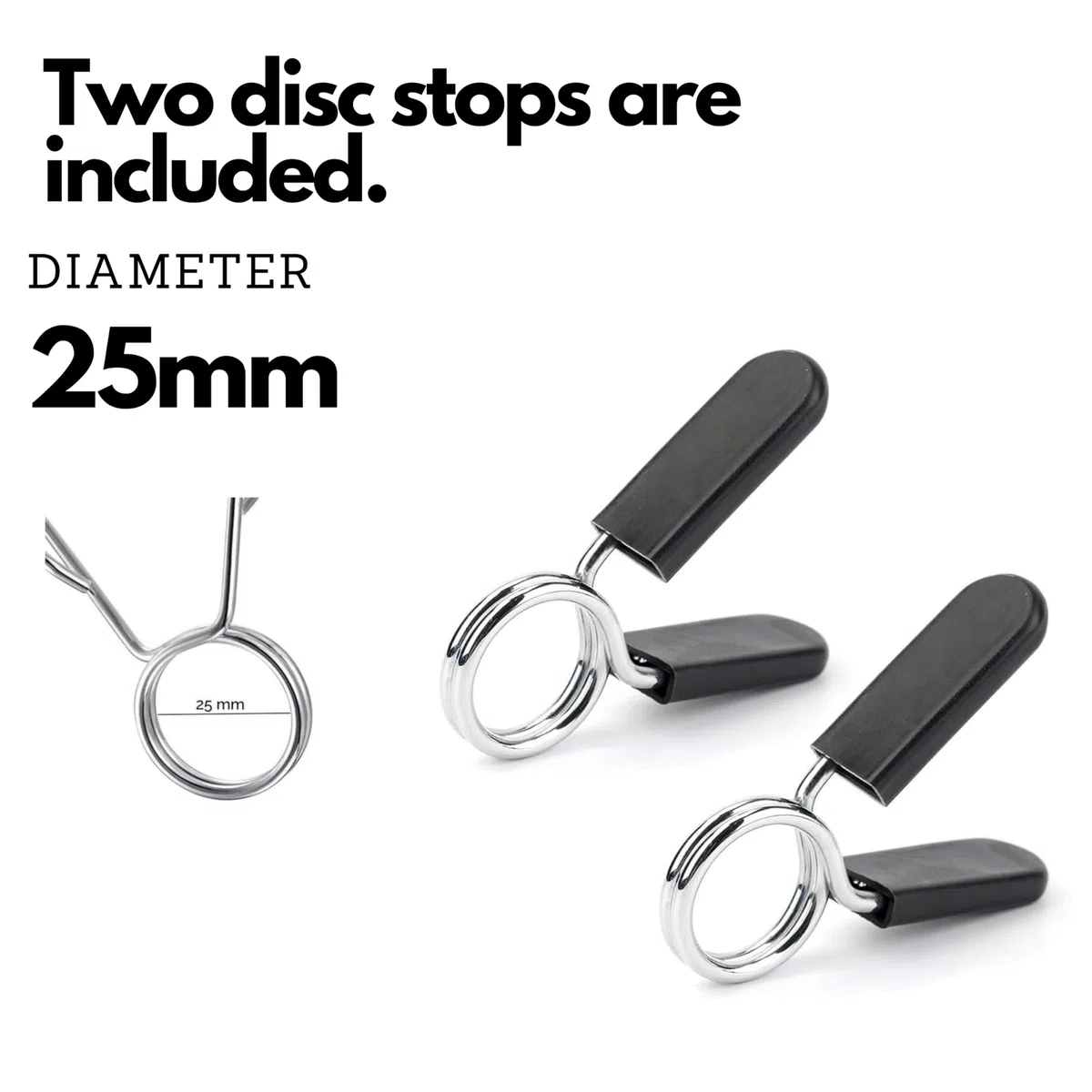 Bilanciere Palestra in Acciaio con Fermadischi Inclusi - Bilanciere 25mm Cromato 120 cm (5 KG) - Attrezzi Palestra Casa - Fitness Home Gym - Allenamento a Casa ottimale