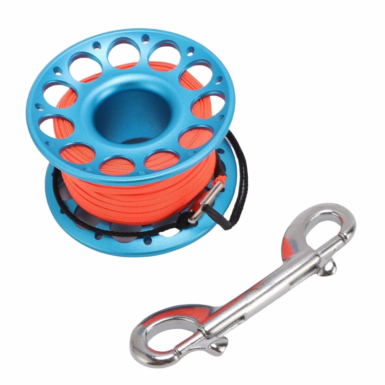 Brrnoo Mulinello da Immersione 30m con Ganci in Acciaio Inox, Alluminio