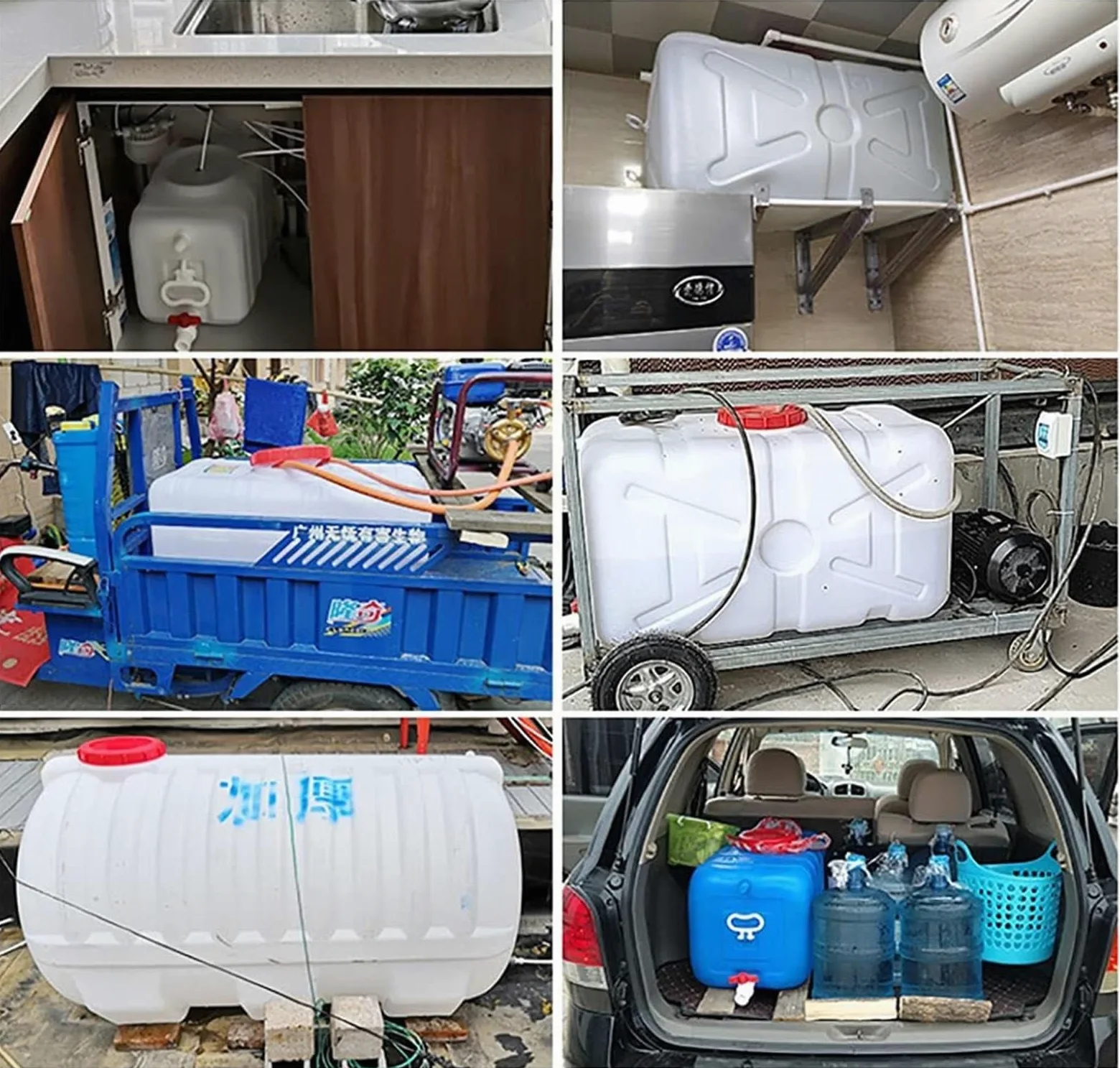 Contenitori d'acqua Contenitore L'acqua Stoccaggio Dell'acqua Blu Con Rubinetto,Serbatoio Dell'acqua Portatile Domestico Addensato for Attività All'aperto Di Campeggio, Escursionismo, Arrampica