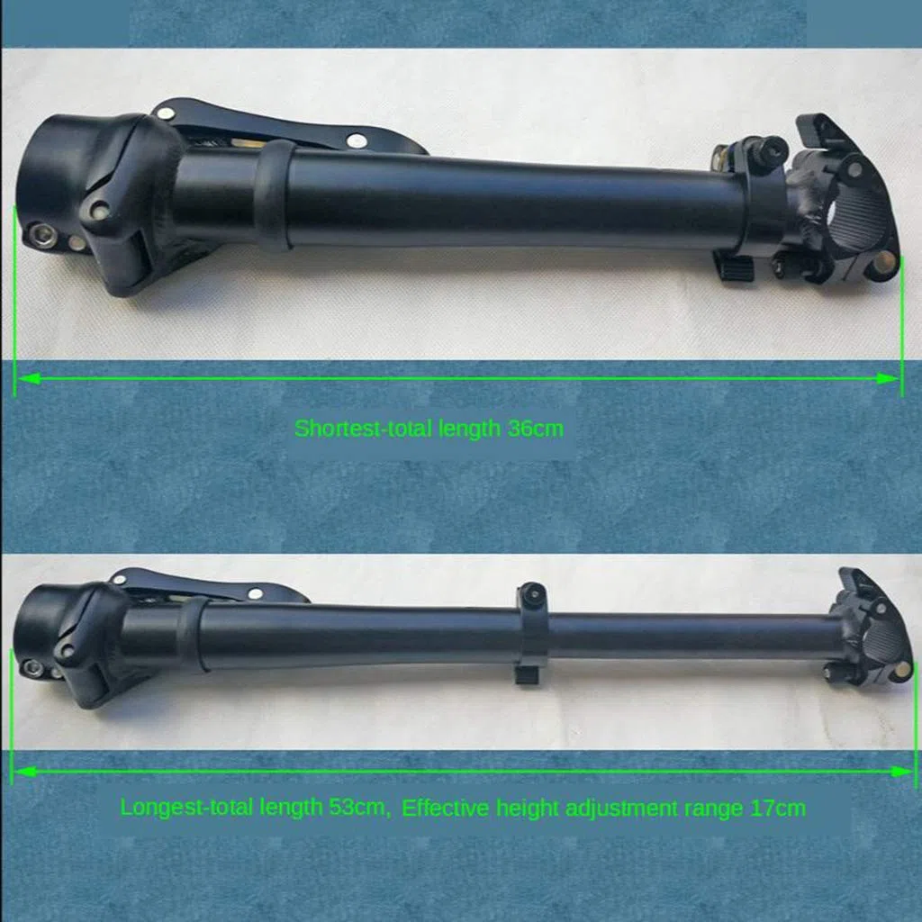 Manubrio pieghevole per manubrio telescopico, in alluminio, 25,4 mm
