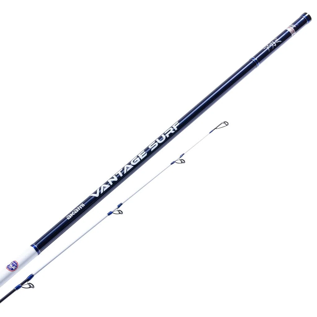 Akami Vantage Surf - Canna da Surfcasting in Carbonio Toray 36T e Guide Fuji KW - Vetta Ibrida Sensibile ideale per spigola, orata, mormora, sarago, ombrina, pagello
