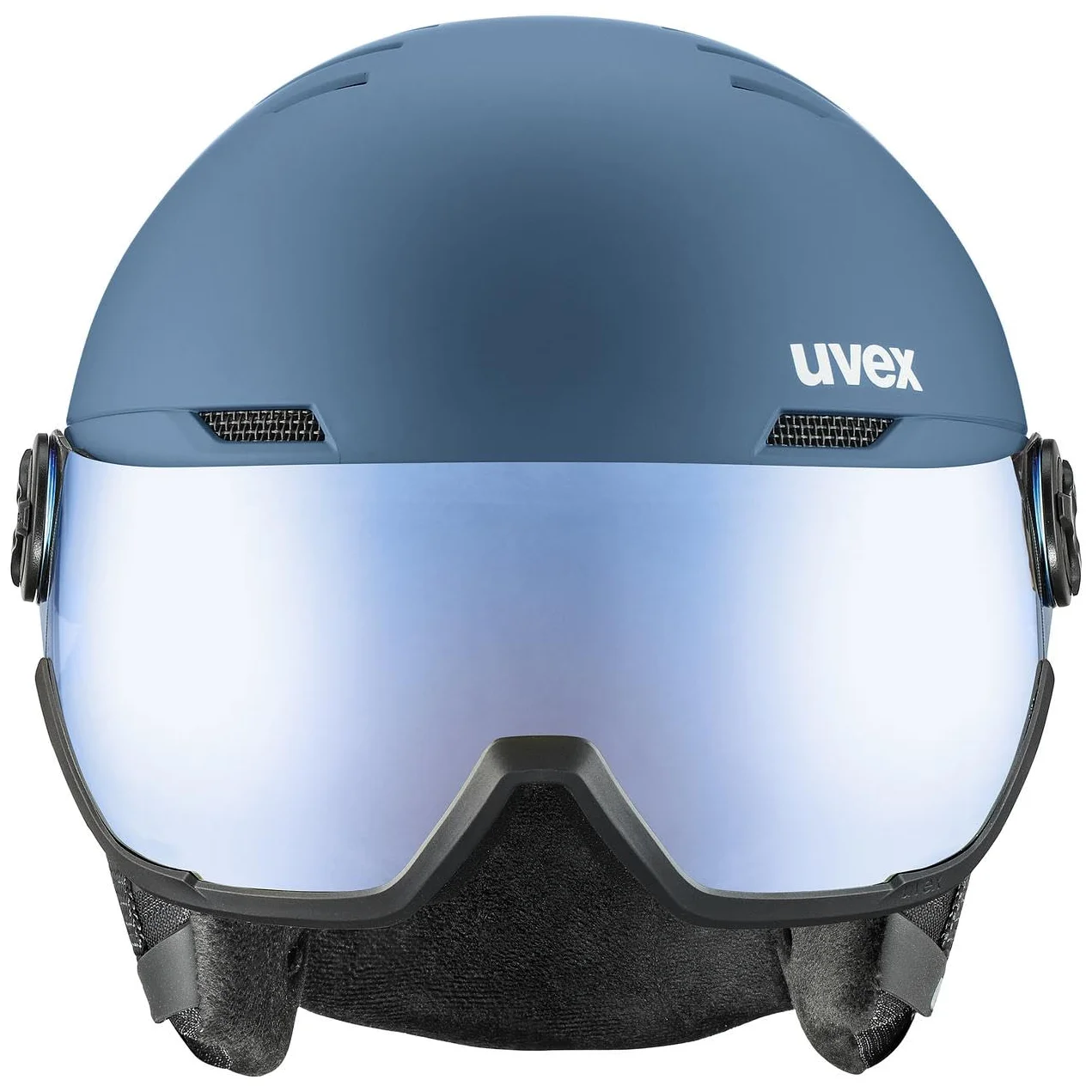 uvex wanted visor, casco da sci Unisex adulto, stone blue matt, 59-61 cm