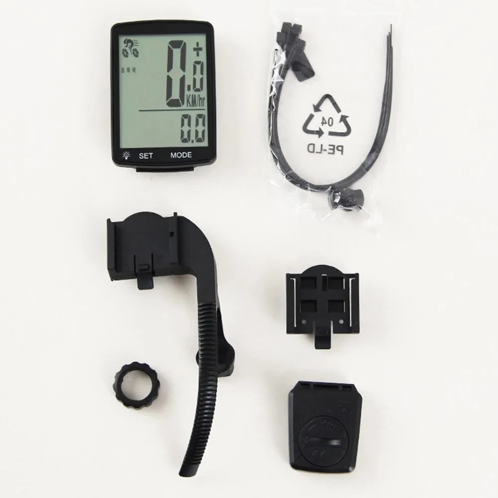 Contachilometri Bici 1 Set Accessori for Biciclette con Display for tachimetro for Bici Wireless for Computer da Bici Ciclocomputer