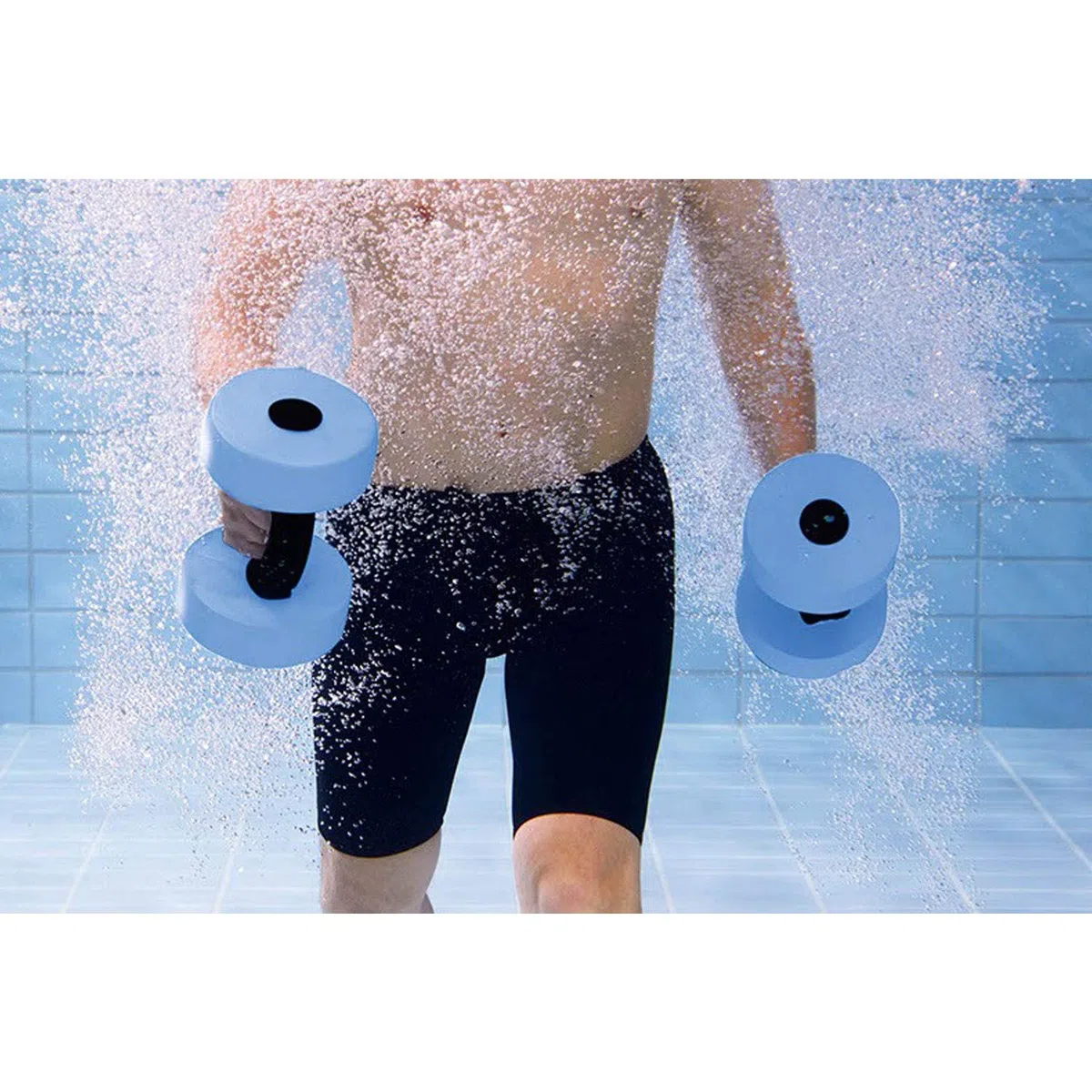 BECO Manubri Acquagym Galleggianti – Schiuma, Anello | 1 paio, per aquajogging, acquagym e lezioni di nuoto, impugnatura ad anello antiscivolo