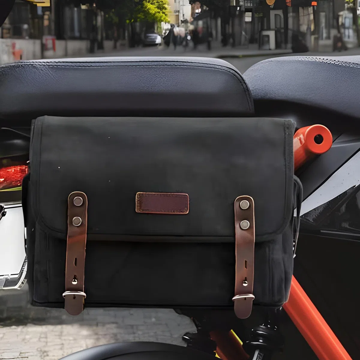 Borse da Sella per Moto da Cross Borsa Laterale Per Scooter | Borsa Multiuso in Tela per Tour, Viaggi e Città adatta a Scooter e Motocicli