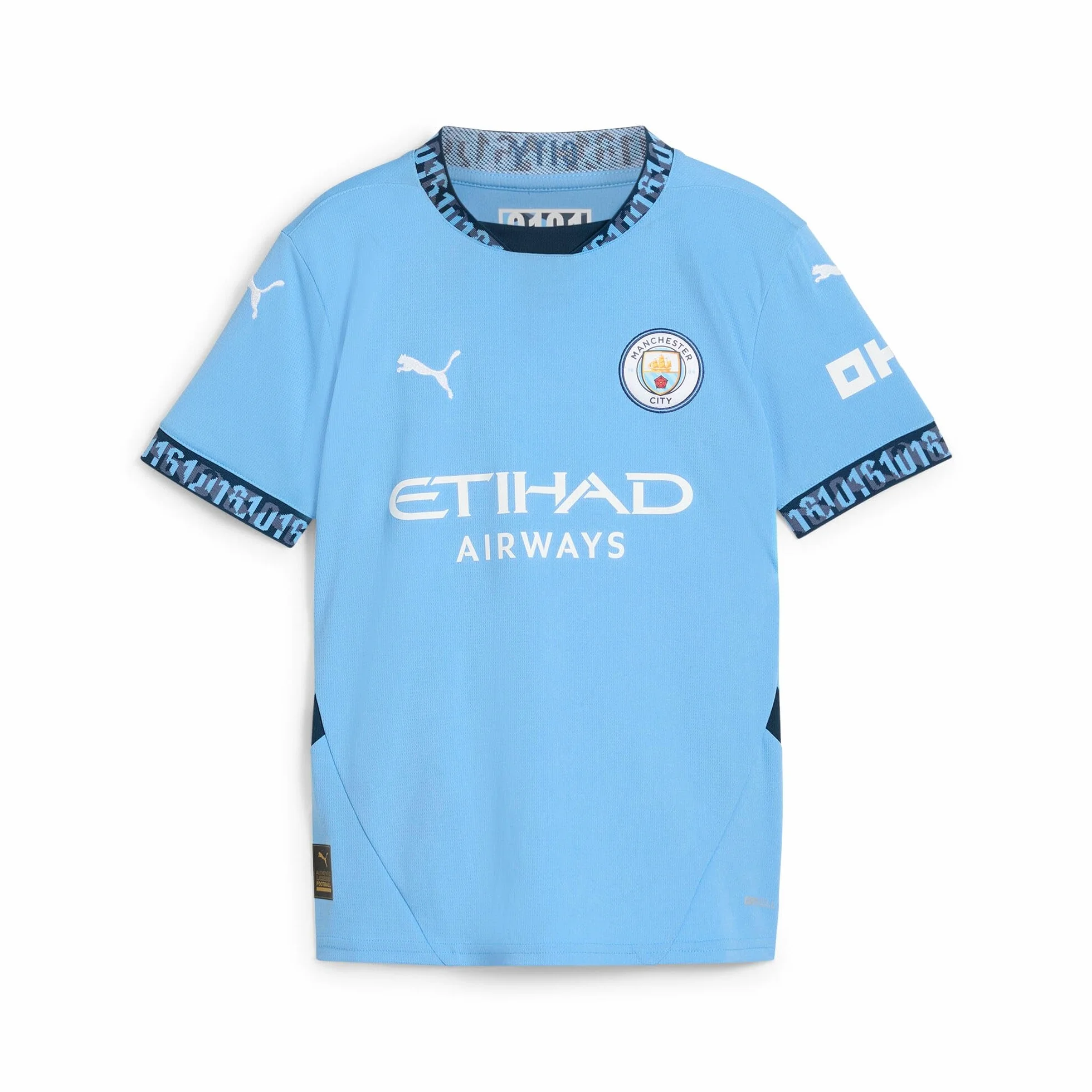 PUMA Maglia Home da Bambino del Manchester City - Stagione 2024/25 - Team Light Blue