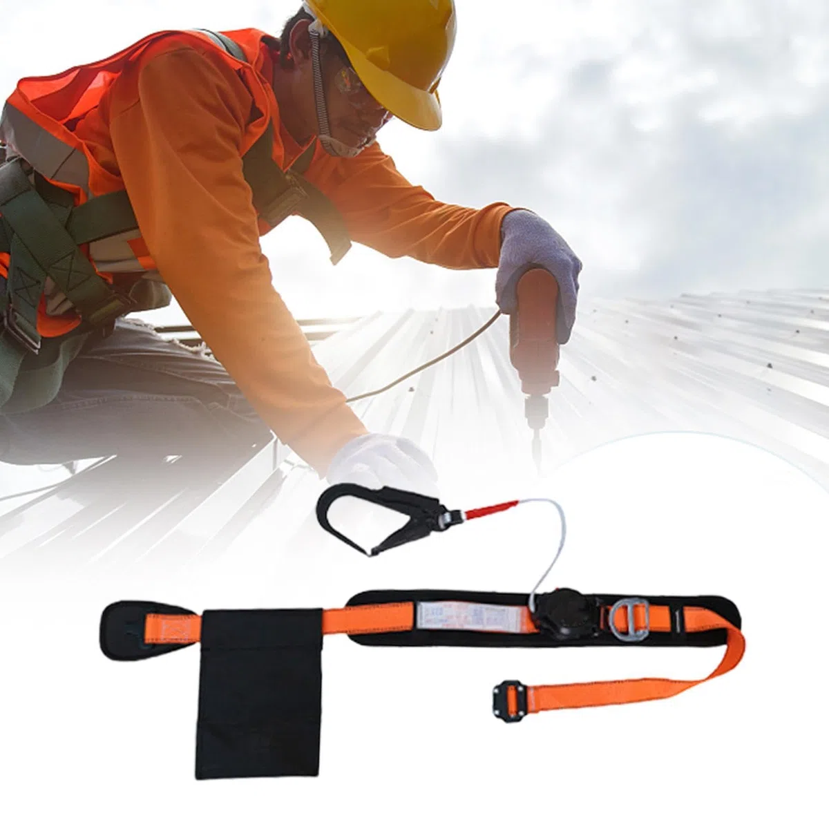 Imbracatura Da Arrampicata Cintura di Sicurezza per Lavori in Alte Quote | Cintura Addominale con Sgancio Rapido, Imbracatura Anticaduta per Legatura Armature