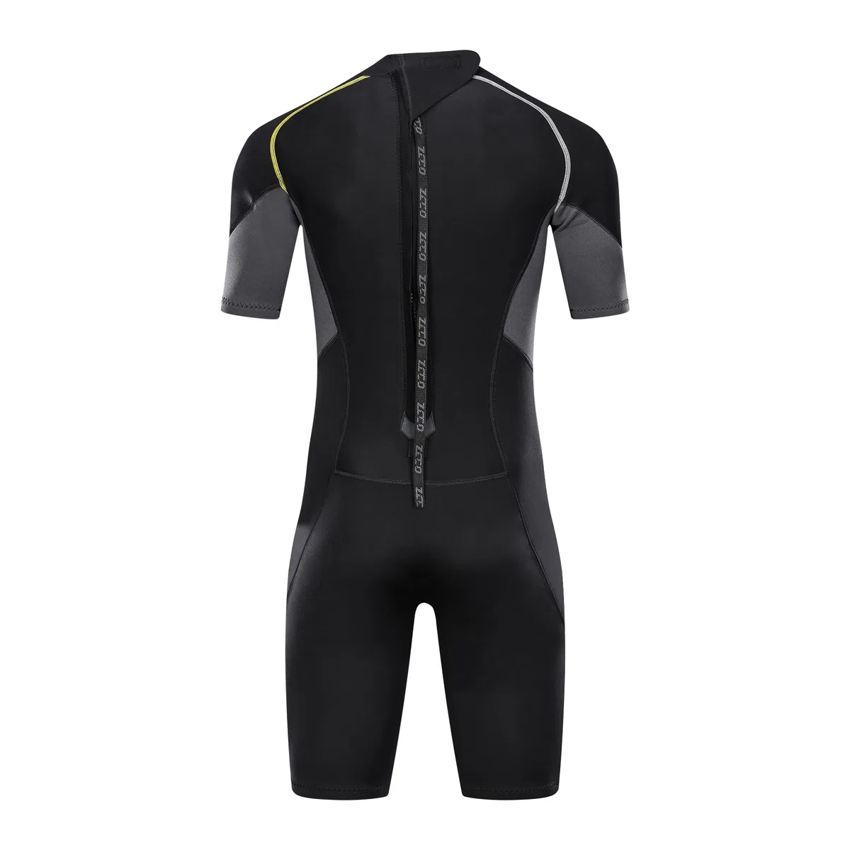 Mute da uomo shorty con cerniera in neoprene premium da 1,5 mm a maniche corte per immersioni, pesca subacquea, snorkeling, surf, canoa