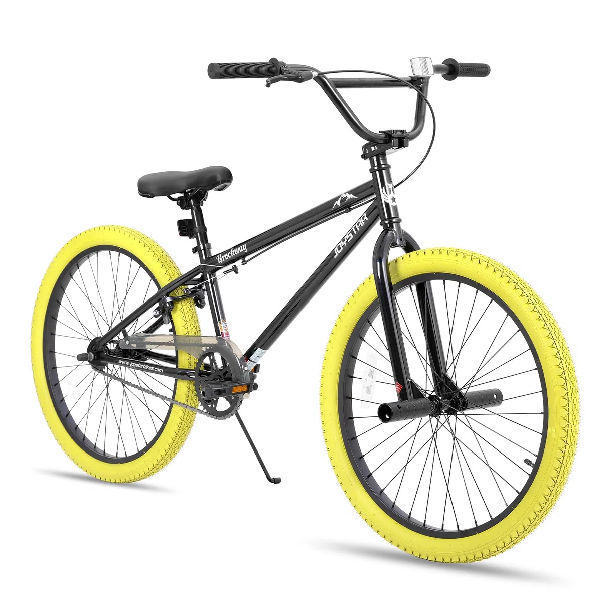 JOYSTAR Gemsbok Bicicletta BMX freestyle da 24 pollici per bambini dai 11 agli 14 anni, biciclette da 24 pollici per bambini, gialla