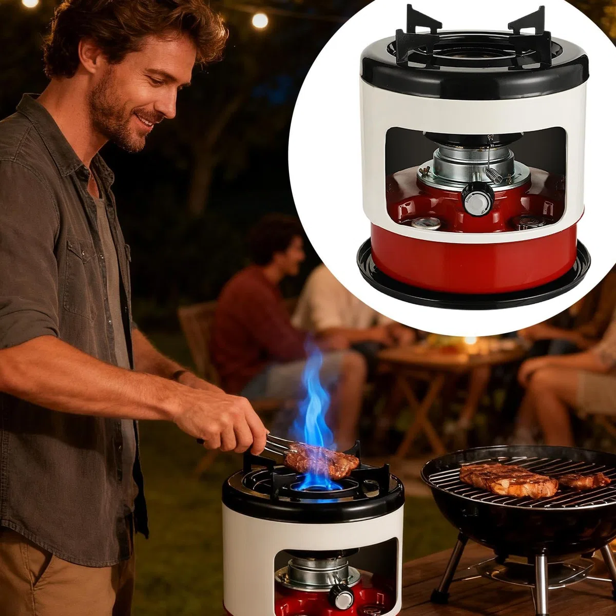 Stufa A Cherosene Per Cucinare | Bruciatore Portatile Riscaldamento | Riscaldatore Per Esterno E Campeggio - per Campeggio Barbecue su Ghiaccio Arrampicata Officina Garage Costruzione e Appassion