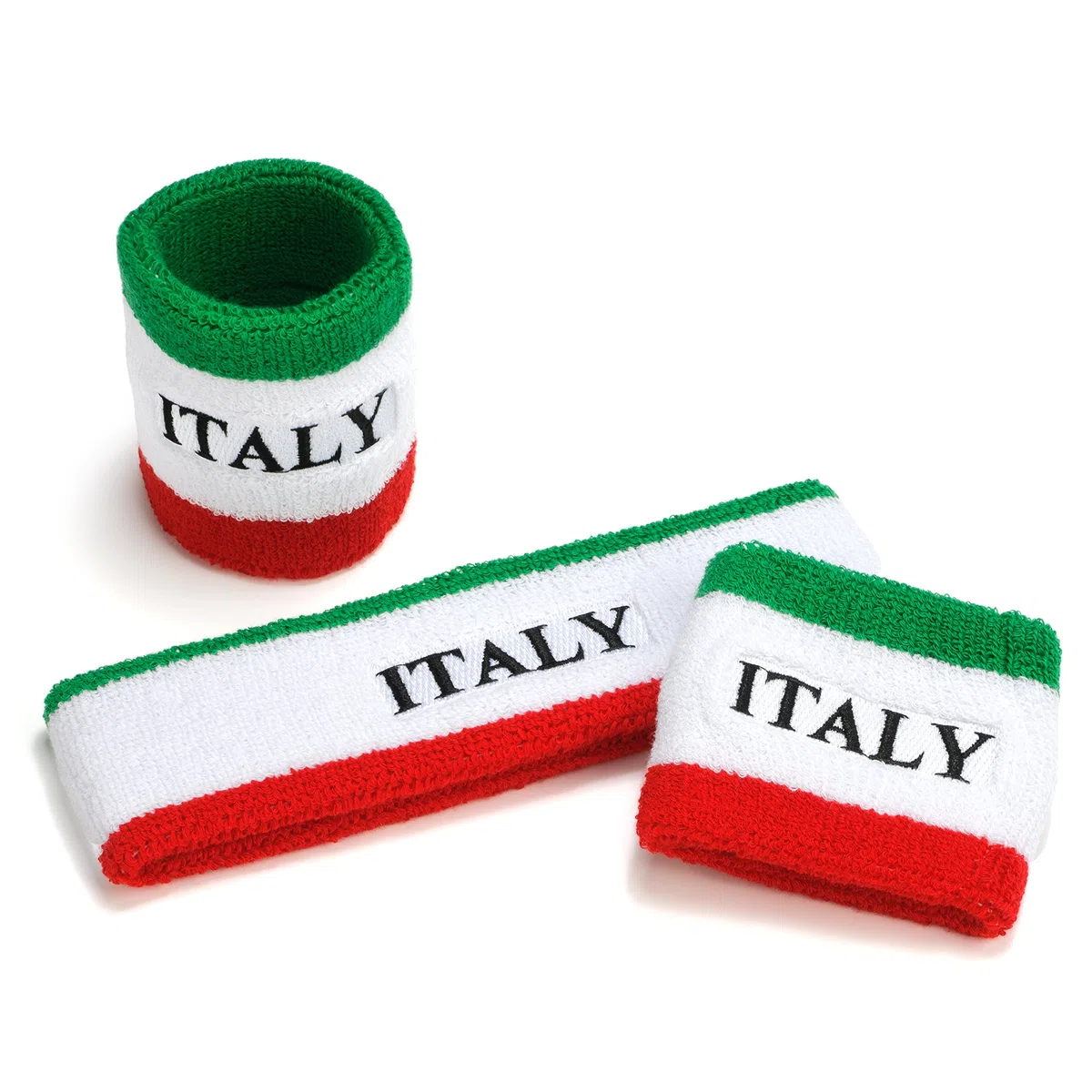 Suddora Set fascia e polsini (include 2 polsini e 1 fascia per il sudore per la testa) (Italia)