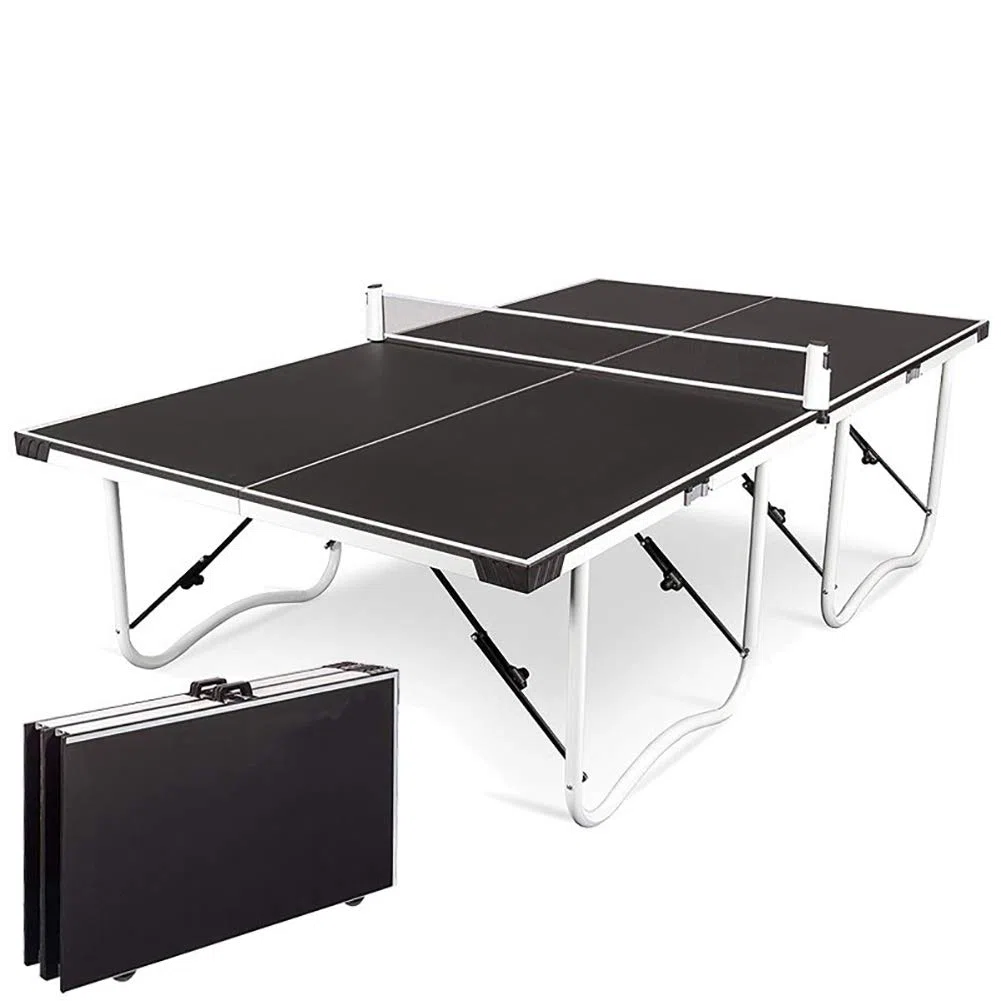 RSGK Tavolo da Ping-Pong Pieghevole, Tavolo da Ping-Pong familiare Pieghevole con puleggia, Tavolo da Ping-Pong Professionale per Adulti per Adulti e Genitori