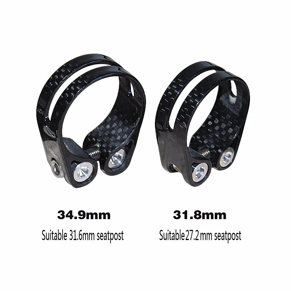 Morsetto reggisella bici Morsetto reggisella bici, Morsetto reggisella, Morsetto reggisella bici 14g Morsetto tubo reggisella bicicletta in fibra di carbonio 31,8 mm 34,9 mm Morsetto reggisella Parti