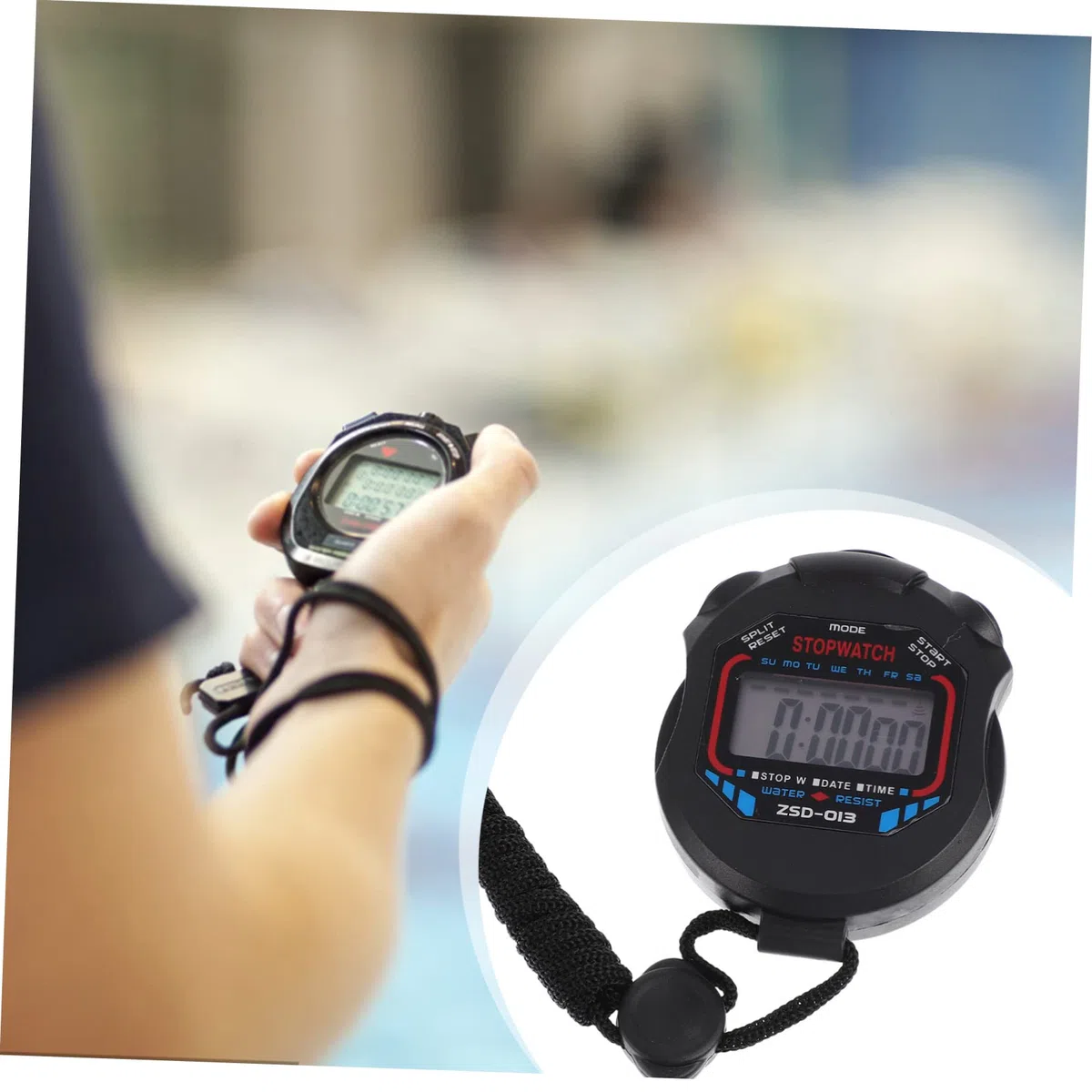 YARNOW 12 Cronometro Professionale per Sport con Display LCD Allarme per Fitness e Arbitri