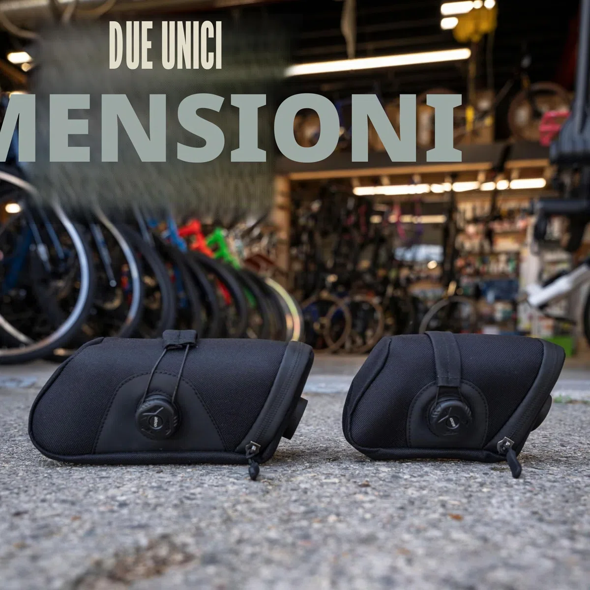 KOM Cycling Borsa da sella sicura con molteplici strumenti, tubo e leve per pneumatici