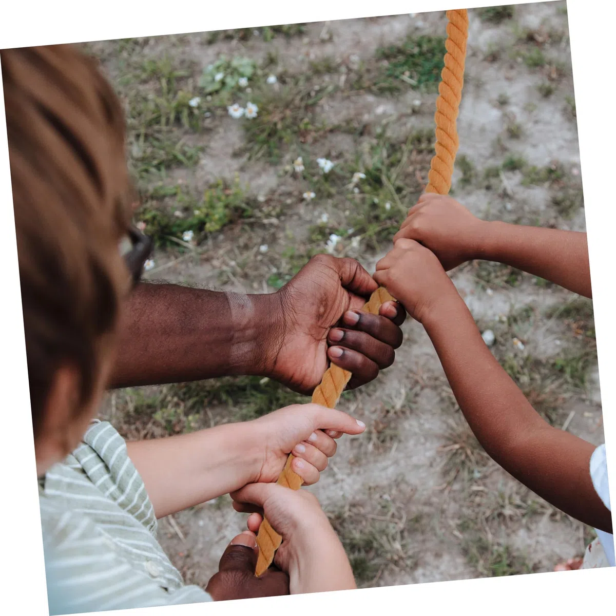 Kisangel 2 Tug of War Rope Cotone Resistente per Giochi all Metri per Competizioni e