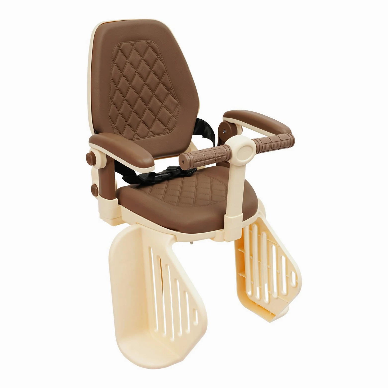 Seggiolino per bicicletta, montaggio posteriore, 50 kg, con cinture di sicurezza, poggiapiedi e braccioli rimovibili, per bici da città e altre biciclette con sedile posteriore.