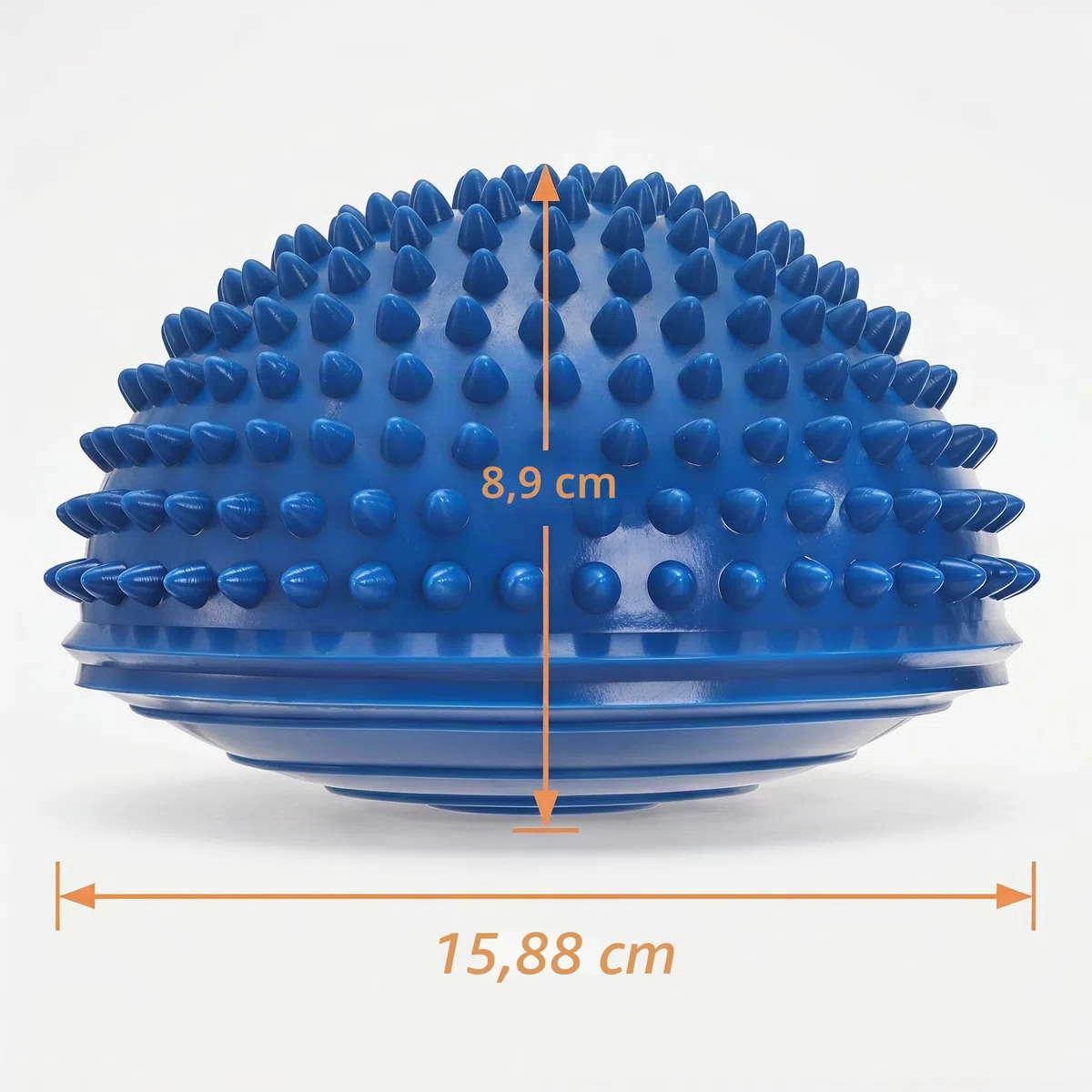 Fasmov Set di 6 Semisfera a Riccio Pedana Equilibrio Mezze Sfere di Yoga Palla Massaggio del Piede Mezzo Sfera Balance con Pompa per Esercizi Pilates Yoga Coordinazione