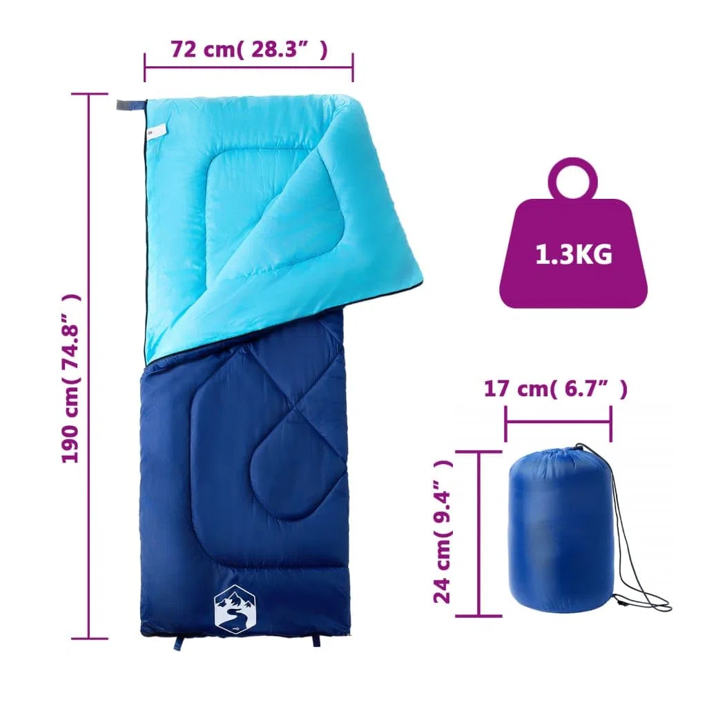 Sacco a pelo per adulti, per campeggio, stagioni, con cappuccio, cerniera e borsa, leggero e compatto, per escursioni, trekking, viaggi, pernottamento, isolamento e calore