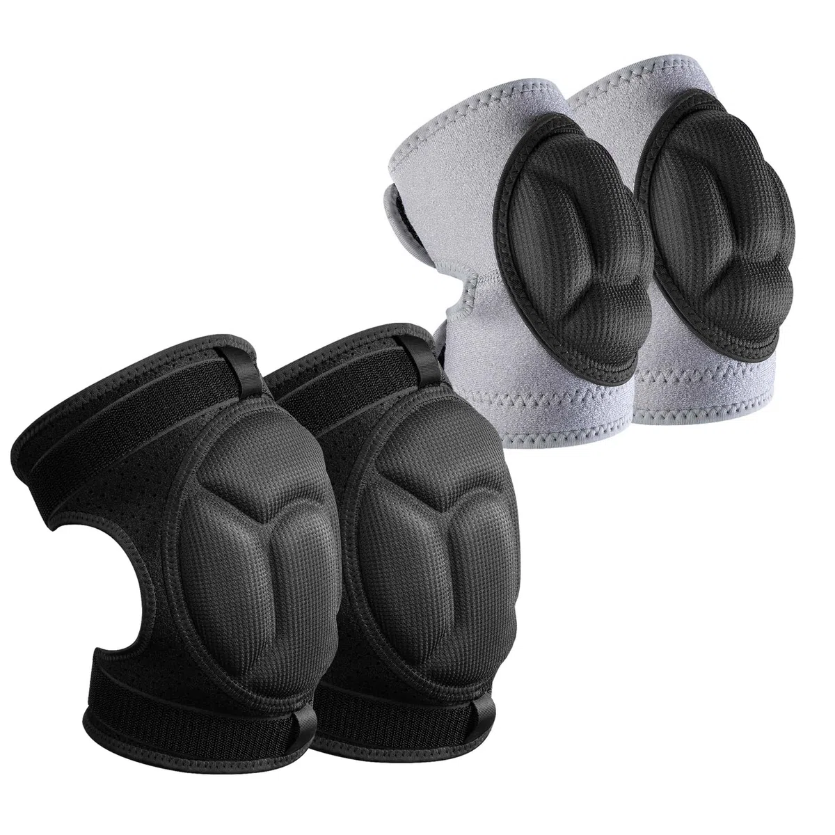 Confezione da 2 ginocchiere protettive per sci, gomitiere, per snowboard e snowboard, per bambini e adulti, antiscivolo, per pattinaggio, sci, snowboard, sport all'aria aperta