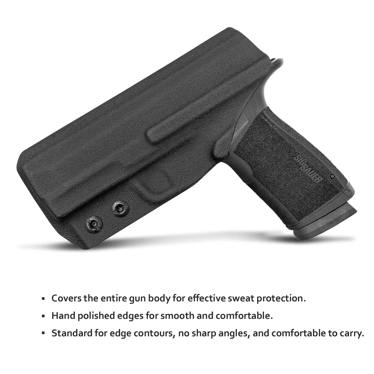 P365 XMacro Fondine Kydex IWB Fondine Custom Fit: Sig Sauer P365 XMacro Pistol - Cintura Interna Nascosta Il Trasporto - Adj. Ritenzione di cant - Copertura Mag bottone - Ingresso allargato