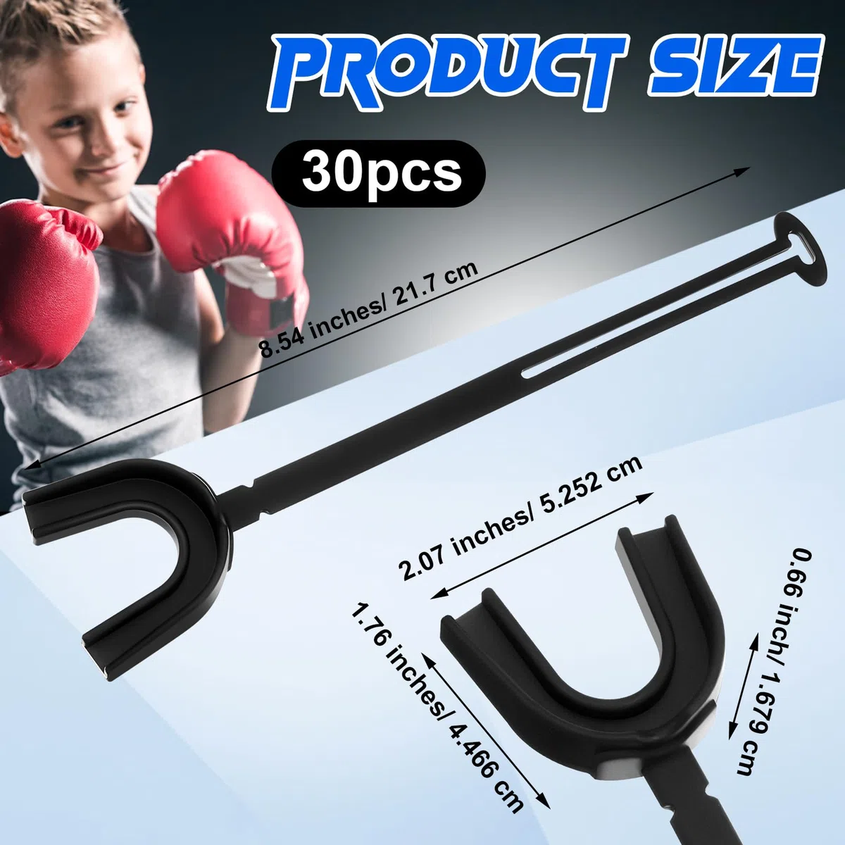 Kanayu 30 paradenti con cinghia, senza ebollizione, morbido, sportivo, con cinghia, protezione per la bocca, per adulti, giovani, boxe, basket, hockey, lacrosse, wrestling, rugby (nero, ragazzi)