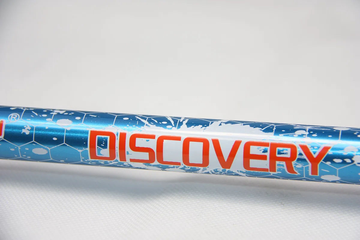 "Discovery 15.394,9 cm Flip Lock Light weight (Aviation lega di alluminio 270 g, 269,3 gram) bastone trekking telescopico regolabile da uomo e da donna, Uomo donna Bambino, A Pair Of Blue
