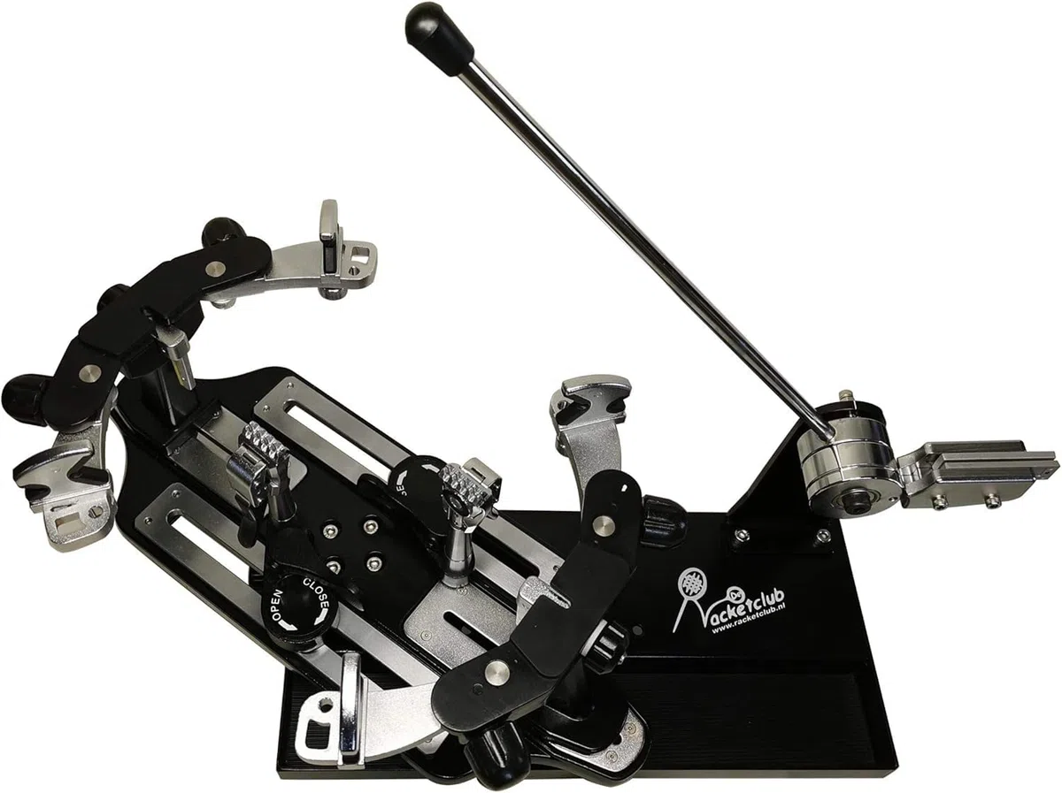Incordatrice con set completo di attrezzi per racchette da tennis, badminton e squash