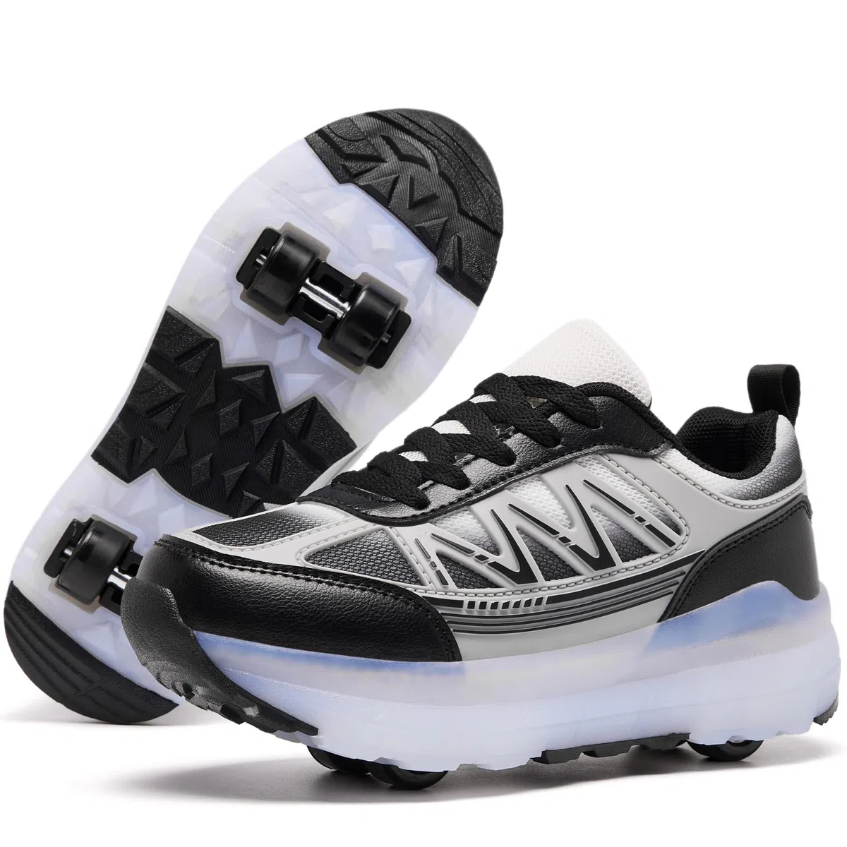 Scarpe da skate a rotelle per donne e ragazze, con ruote staccabili, adatte per Halloween, Natale, feste di compleanno