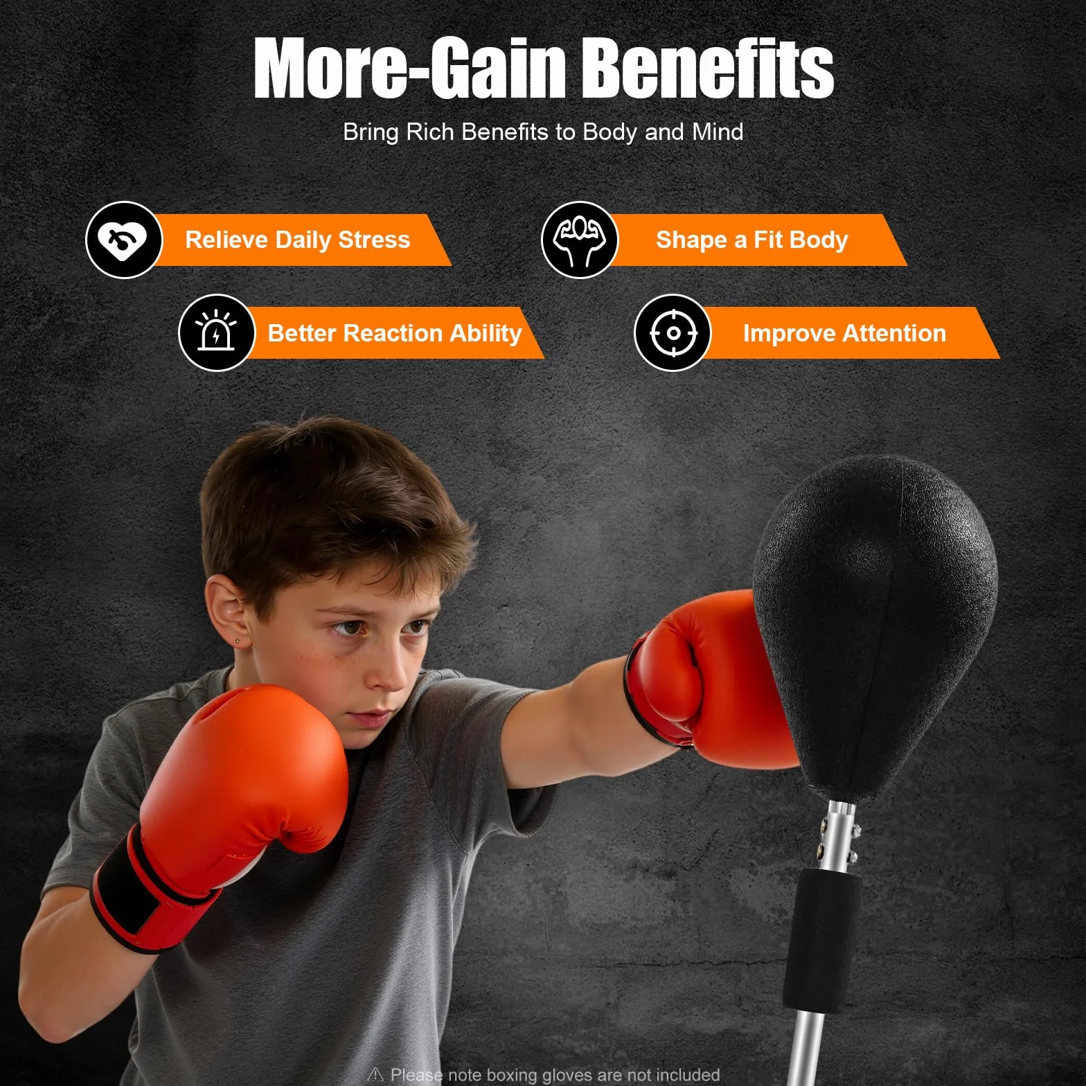Punchingball - Sacco da boxe, 120 – 160 cm, altezza regolabile