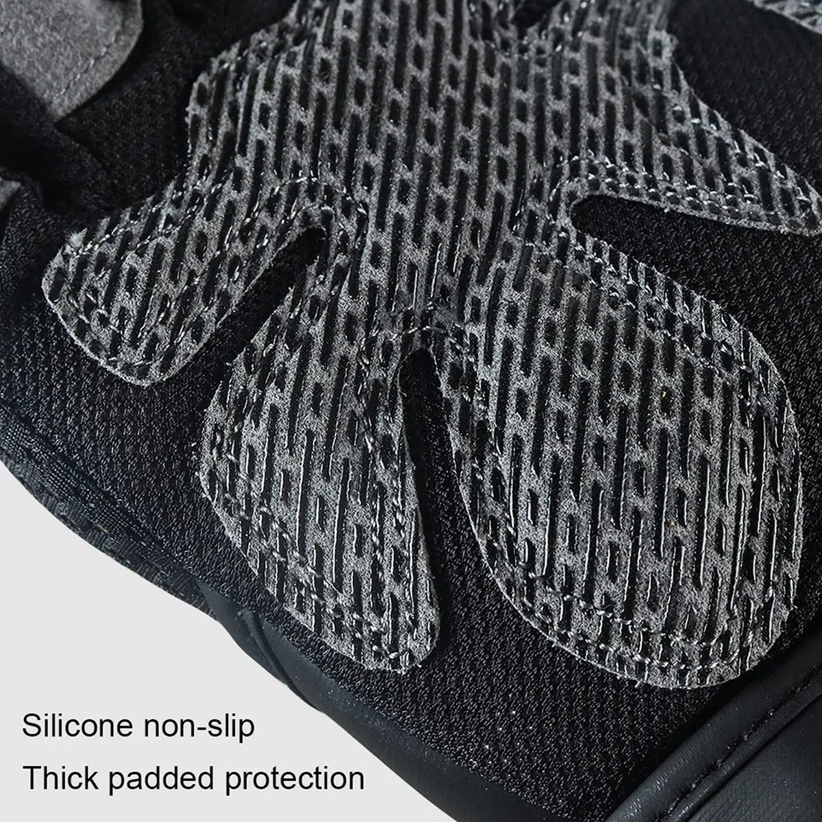 Guanti per sollevamento pesi per allenamento in palestra Protezione mezze dita Gper fitness Bodybuilding powerlifting Allenamento della forza Ciclismo ed esercizio (Color : Black, Size : XL)
