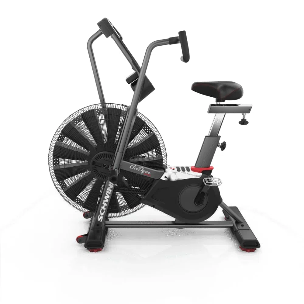 Schwinn Airdyne AD8 - Bicicletta fitness professionale con resistenza d'aria senza limiti, programmi di allenamento HIIT, peso massimo utente 160 kg, supporto per borraccia, Crossfit Trainer