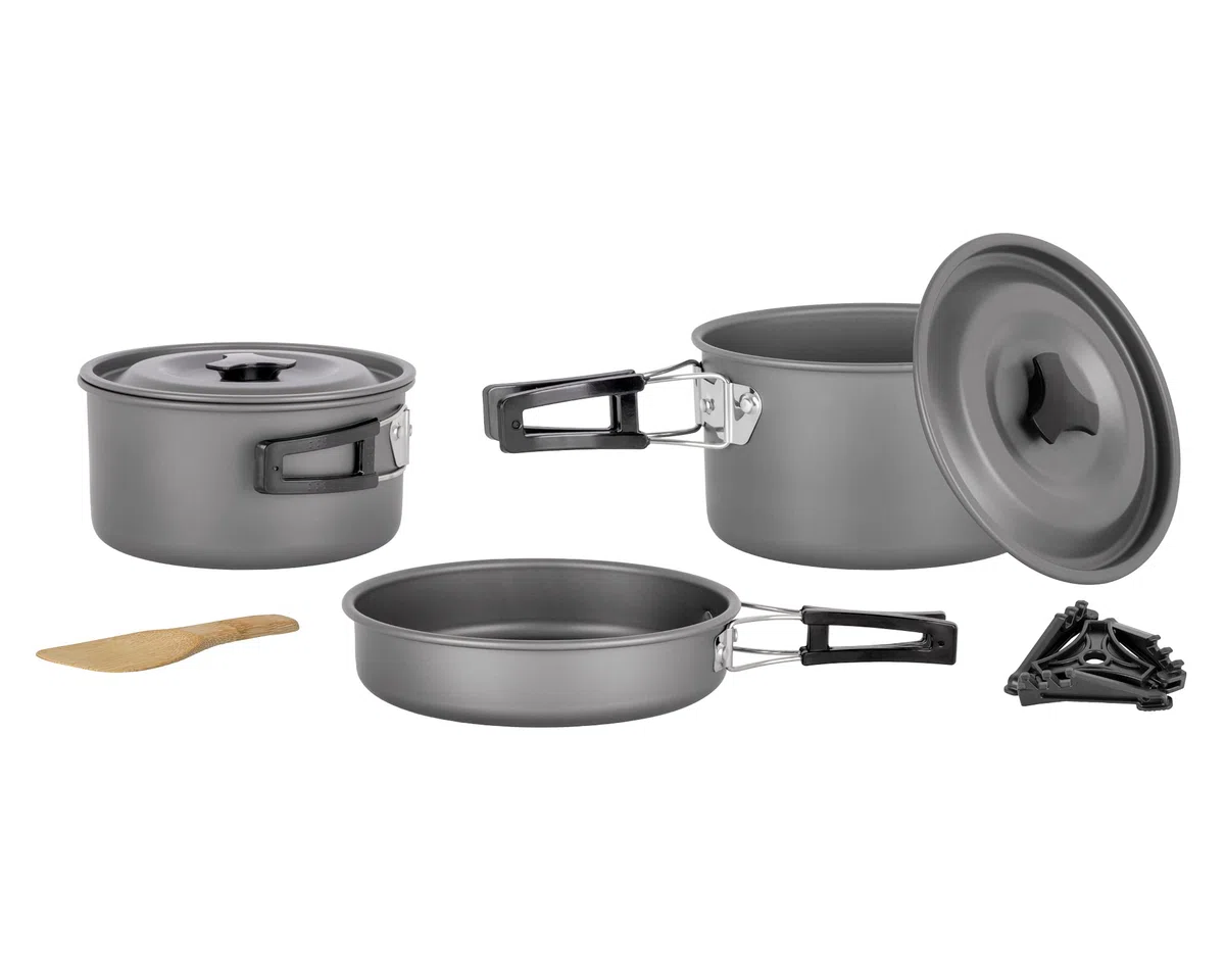 Brunner 0802026N Set Pentole Popote Outdoor in Alluminio Packpot Ultralite 20, per 4/5 Persone